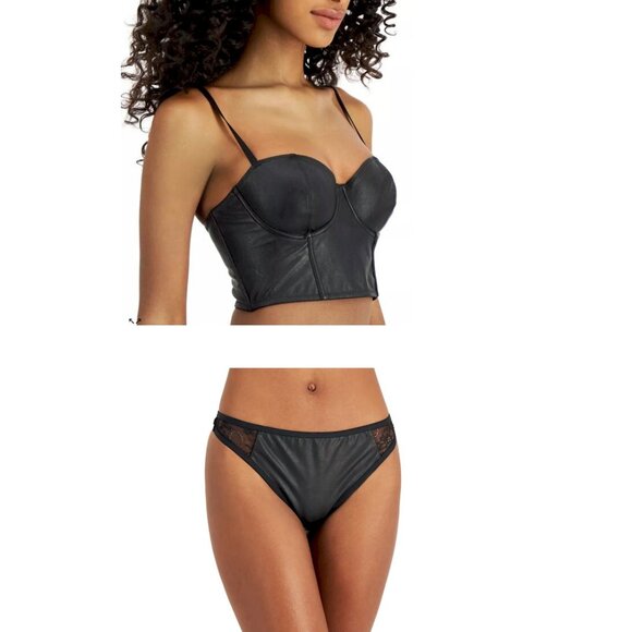 INC International Concepts Other - INC International Concepts Black Bustier Bra panties large underwear